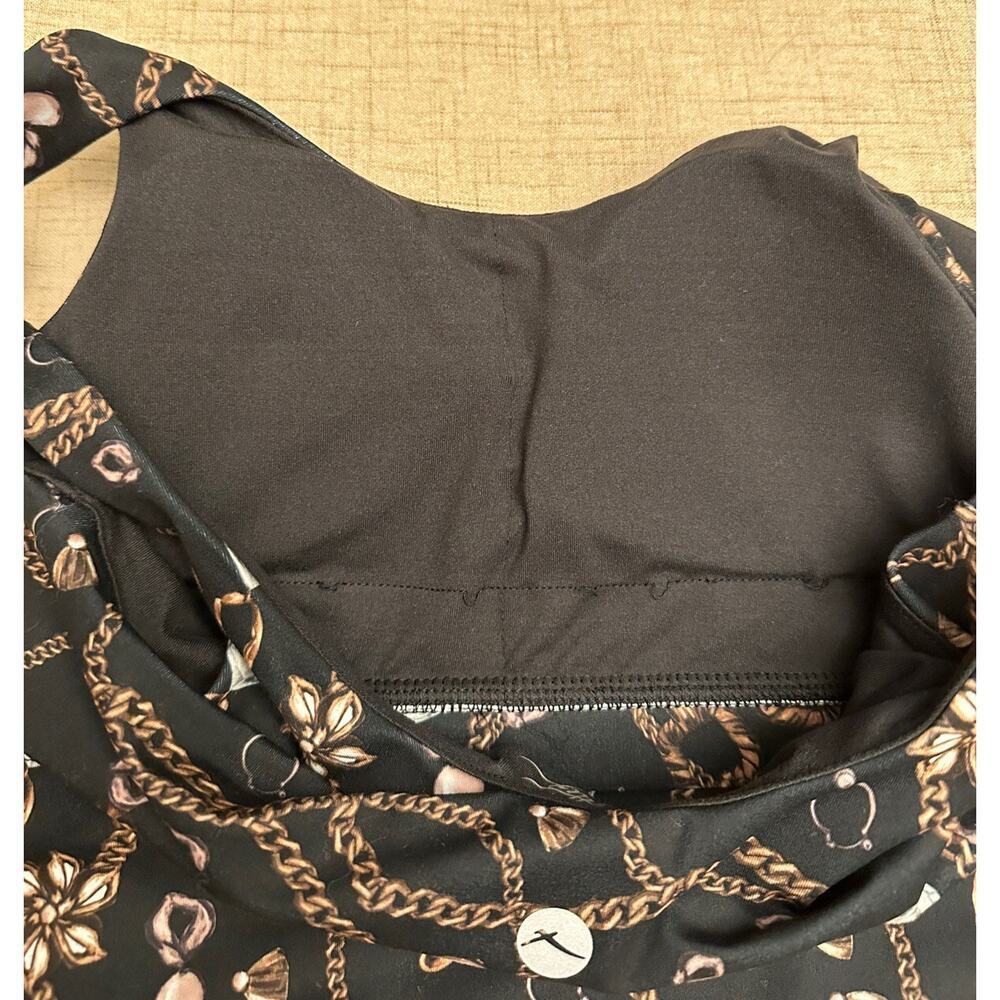 X By GOTTEX Sports Bra Womens XS Chain Jewel Print Padded Wireless - Picture 7 of 7